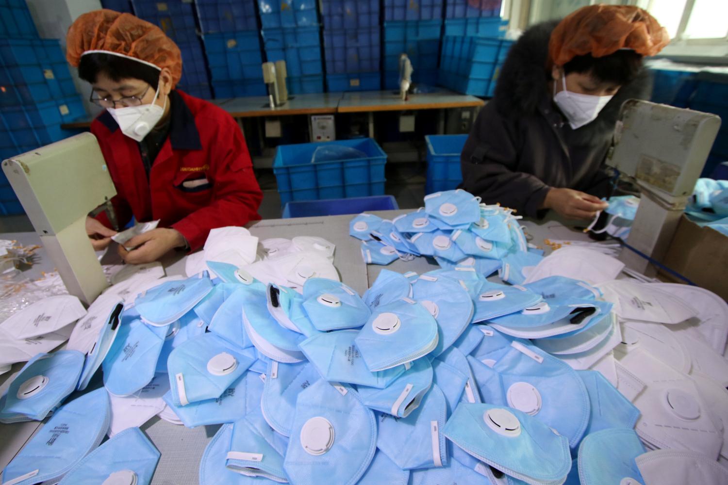 China exported more than 220 billion face masks last year