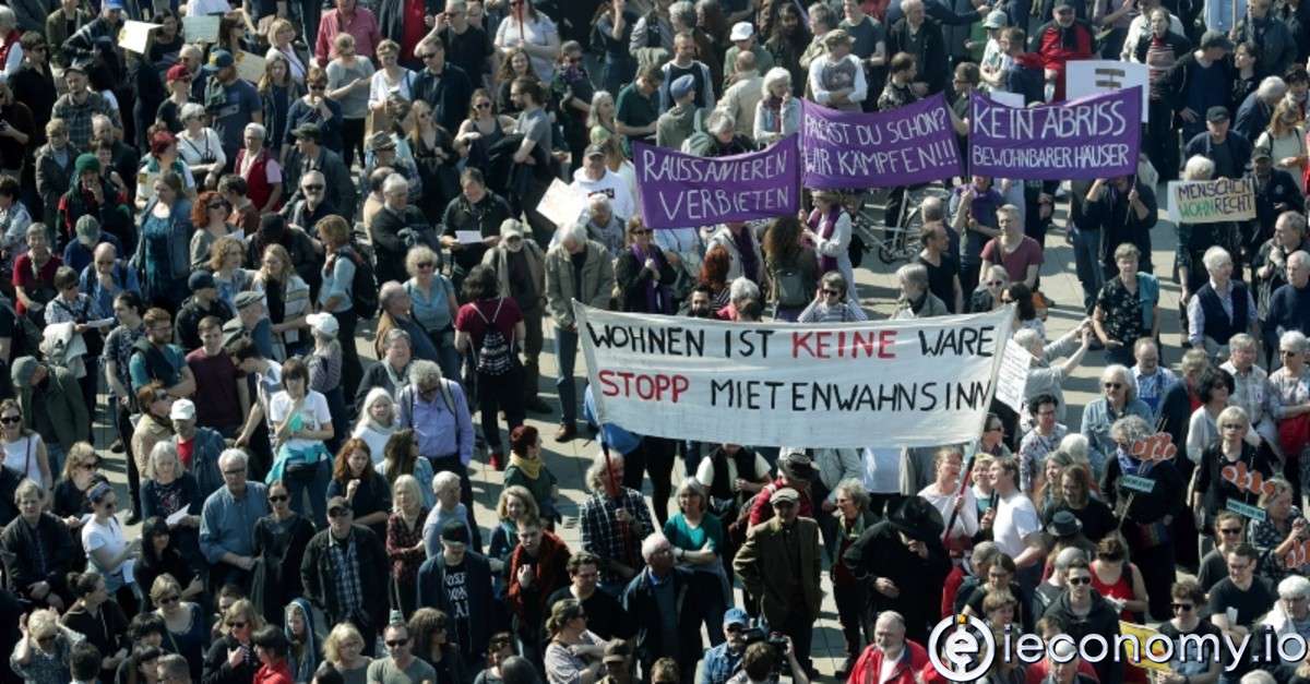 People took to the streets in Berlin demanding affordable rents