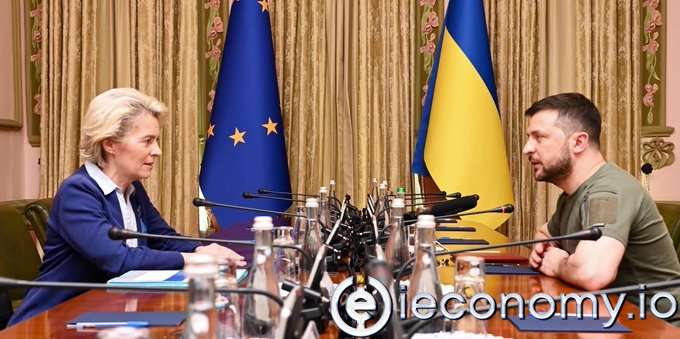 Ursula von der Leyen, Zelenskiy ile Bir Araya Geldi