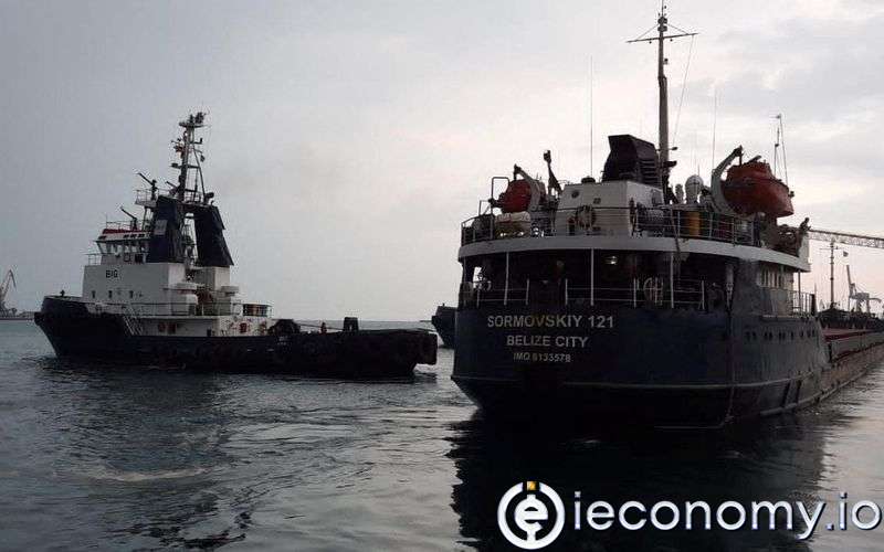 BM anlaşması kapsamında Ukrayna buğdayını taşıyan ilk gemi Türkiye'ye yanaştı