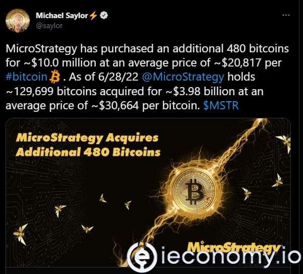 MicroStrategy 10 Milyon Dolar Tutarında Bitcoin Alımı Gerçekleştirdi
