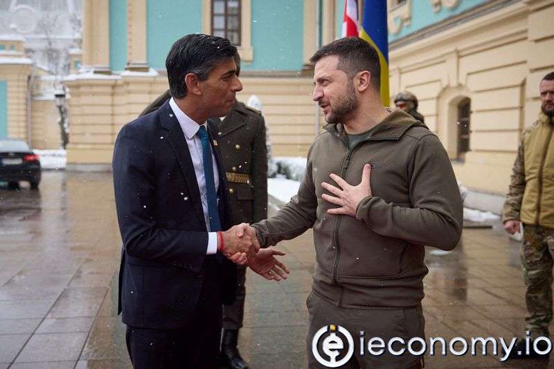 Birleşik Krallık'ın Yeni Başbakanı Sunak Kiev'i Ziyaret Etti, Destek Sözü Verdi