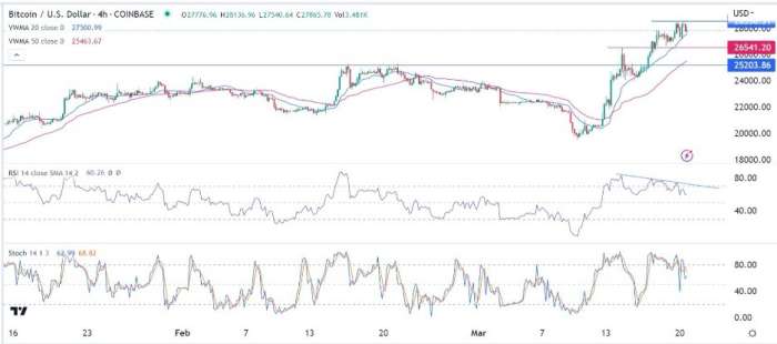 BTC/USD Forex Sinyali: Muhtemel 26,000'e Kısa Bir Geri Çekilme
