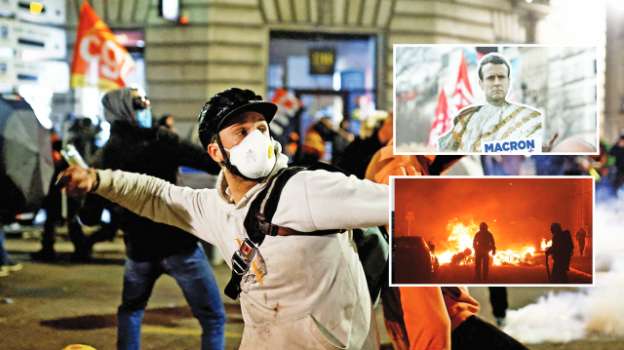 Paris'te Macron'un Emeklilik Reformuna Karşı Protestolar Devam Ediyor